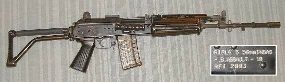 INSAS FB-ASSAULT carbine (1B1 rifle with folding buttstock)
