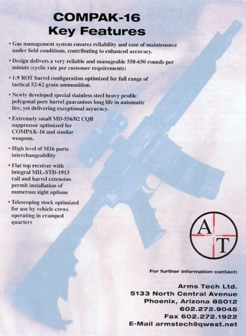 ARMS-TECH M16-KS aka COMPAK-16 Recon Carbine