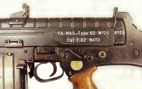 FA-MAS Type 62 in caliber 7.62x51mm NATO