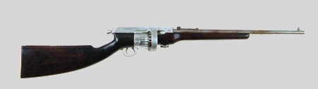 PANAMANIAN MADE DE LUGO REVOLVING RIFLE. Cal. 22