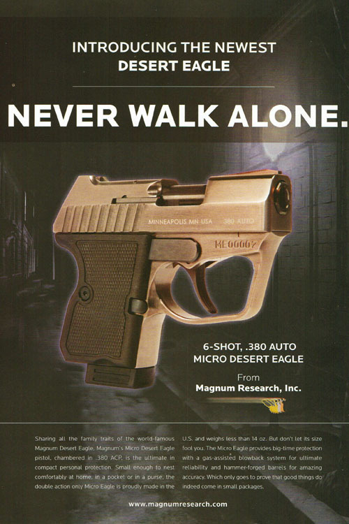 Micro Desert Eagle 380 ACP caliber by Magnum Research Inc